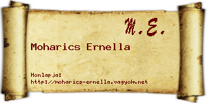 Moharics Ernella névjegykártya